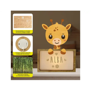 Lampara vintiun personalizable little giraffe