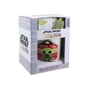 Set mandalorian calcetines y taza baby yoda the mandalorian