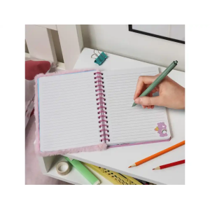 Cuaderno espiral esponjoso a5 osos amorosos