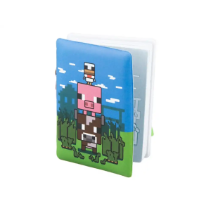 Bloc de notas minecraft hinchado con llavero