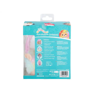 Auriculares squishmallows bluetooth de peluche leonard