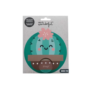 Alfombrilla de raton mr wonderful redonda cactus 200 mm