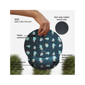 Alfombrilla de raton mr wonderful de gel ergonomica cactus 250x230 mm