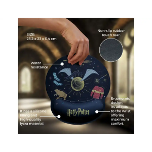 Alfombrilla de raton harry potter de gel ergonomica 250x230 mm