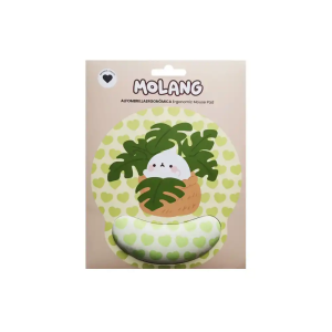 Alfombrilla de raton molang de gel ergonomica green addict 250x230 mm