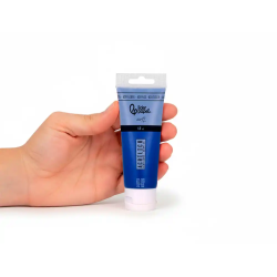 Pintura acrilica liderpapel tubo de plastico de 60 ml color azul cian