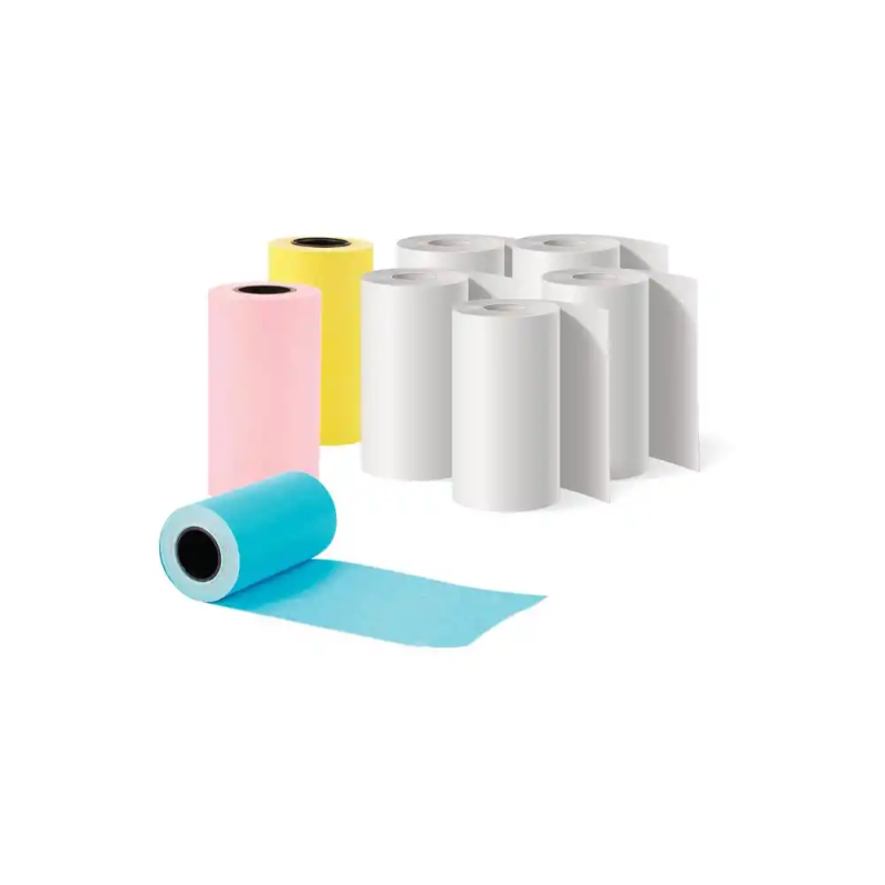 Papel termico adhesivo belyo pack 8 rollos