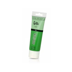 Pintura acrilica liderpapel tubo de plastico de 60 ml color verde permanente