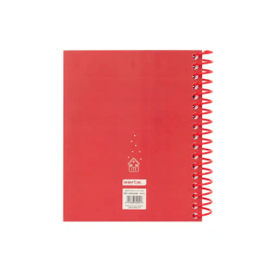 Cuaderno espiral safta a6 120h 60 gr microperforado cuadro 5 mm tapa forrada complementos safta