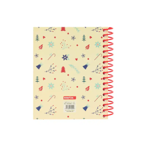Cuaderno espiral safta a6 120h 60 gr microperforado cuadro 5 mm tapa forrada complementos safta