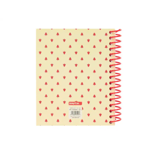 Cuaderno espiral safta a6 120h 60 gr microperforado cuadro 5 mm tapa forrada complementos safta