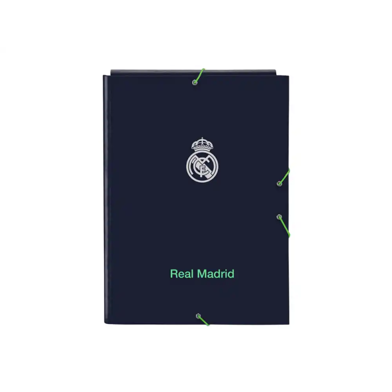 Carpeta carton folio gomas solapas safta real madrid 2ª equipacion 25/26