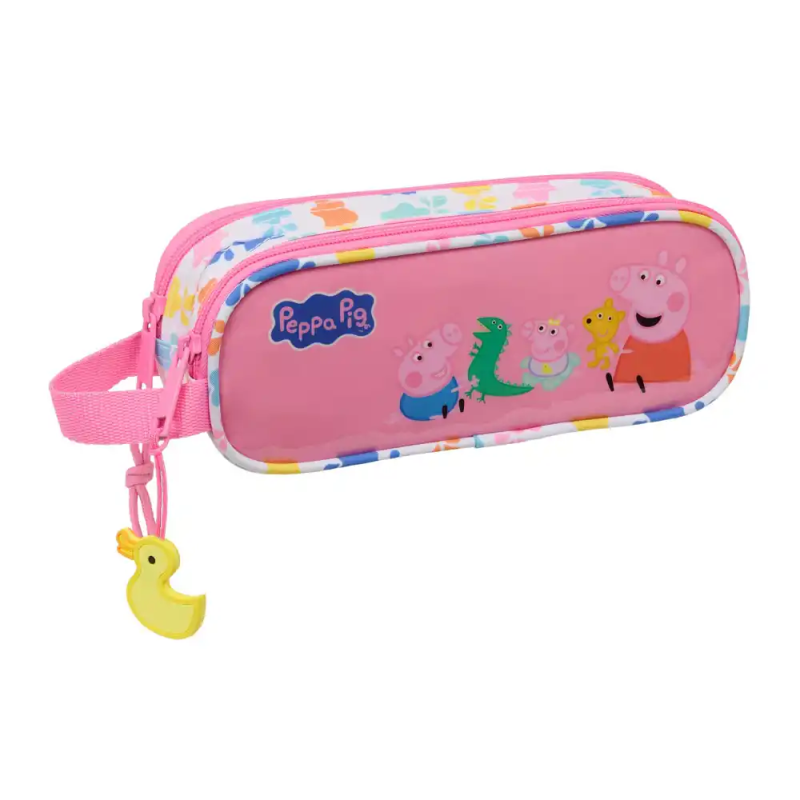 Bolso escolar portatodo safta doble peppa pig baby 80x210x60 mm
