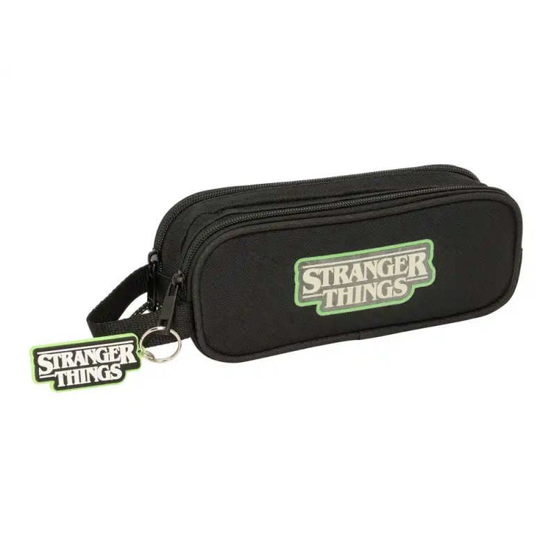 Bolso escolar portatodo safta doble stranger things 80x210x60 mm