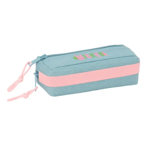 Bolso escolar portatodo safta triple pequeño con goma elastica 22cm wicked 85x220x60 mm