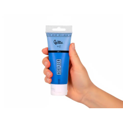 Pintura acrilica liderpapel tubo de plastico de 120 ml color azul