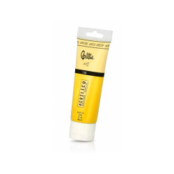Pintura acrilica liderpapel tubo de plastico de 120 ml color amarillo