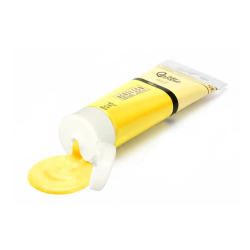 Pintura acrilica liderpapel tubo de plastico de 120 ml color amarillo