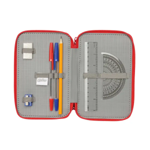 Plumier escolar safta triple 37 piezas avengers 195x125x55 mm