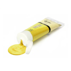 Pintura acrilica liderpapel tubo de plastico de 120 ml color ocre amarillo