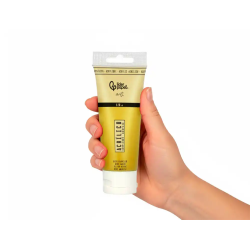 Pintura acrilica liderpapel tubo de plastico de 120 ml color ocre amarillo