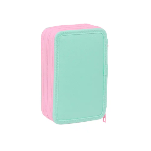 Plumier escolar safta triple 37 piezas stitch 195x125x55 mm