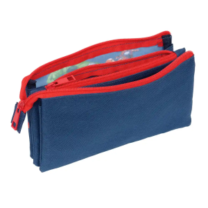 Bolso escolar portatodo safta triple avengers 120x220x30 mm