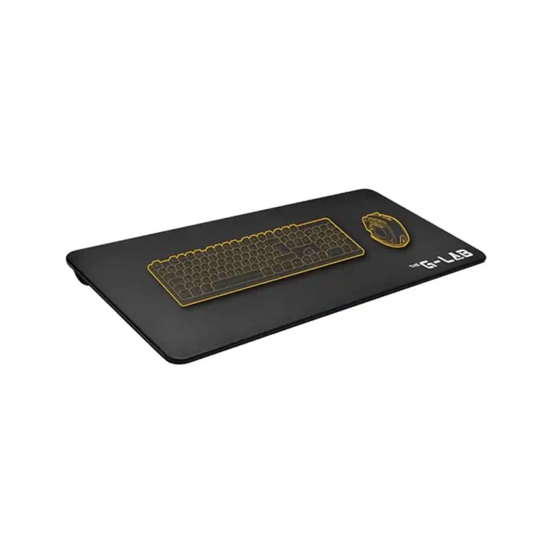 Soporte de escritorio the g-lab para portatil con almohadilla 750x350x40 mm