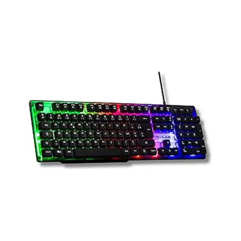 Teclado gaming the g-lab keyz-neon/sp mecanico rainbow