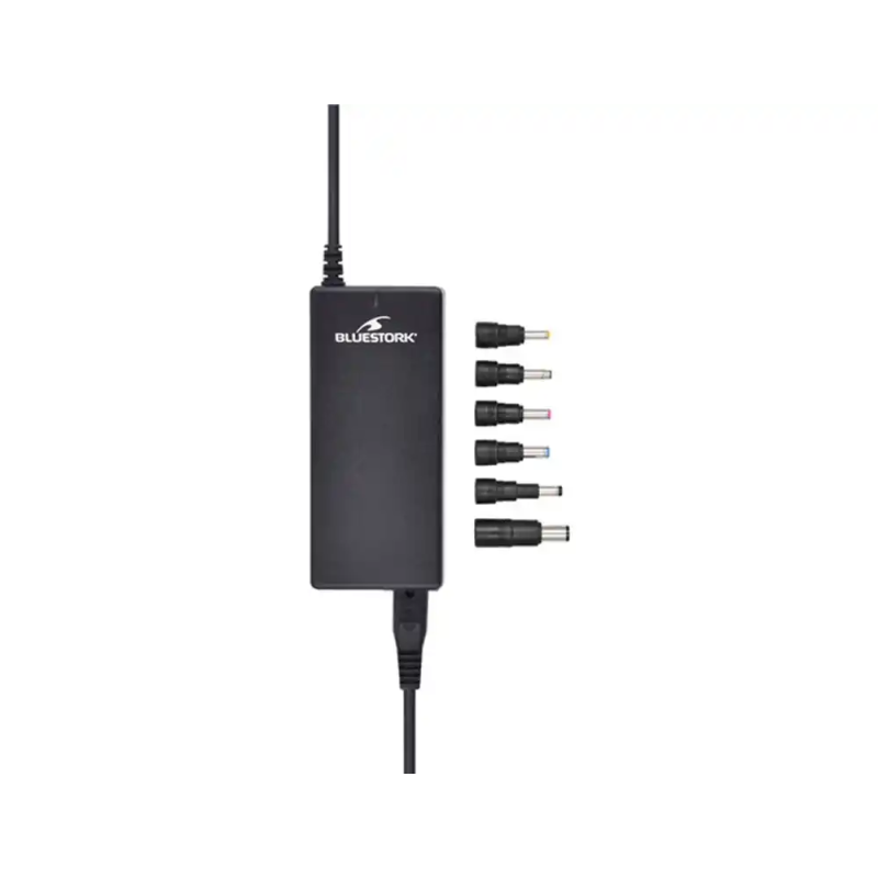 Cargador para portatil bluestork pw-nb-90-hp 90w 6 salidas negro