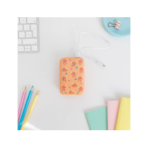 Bateria externa wondee mr. wonderful 10.000 mah panda rojo