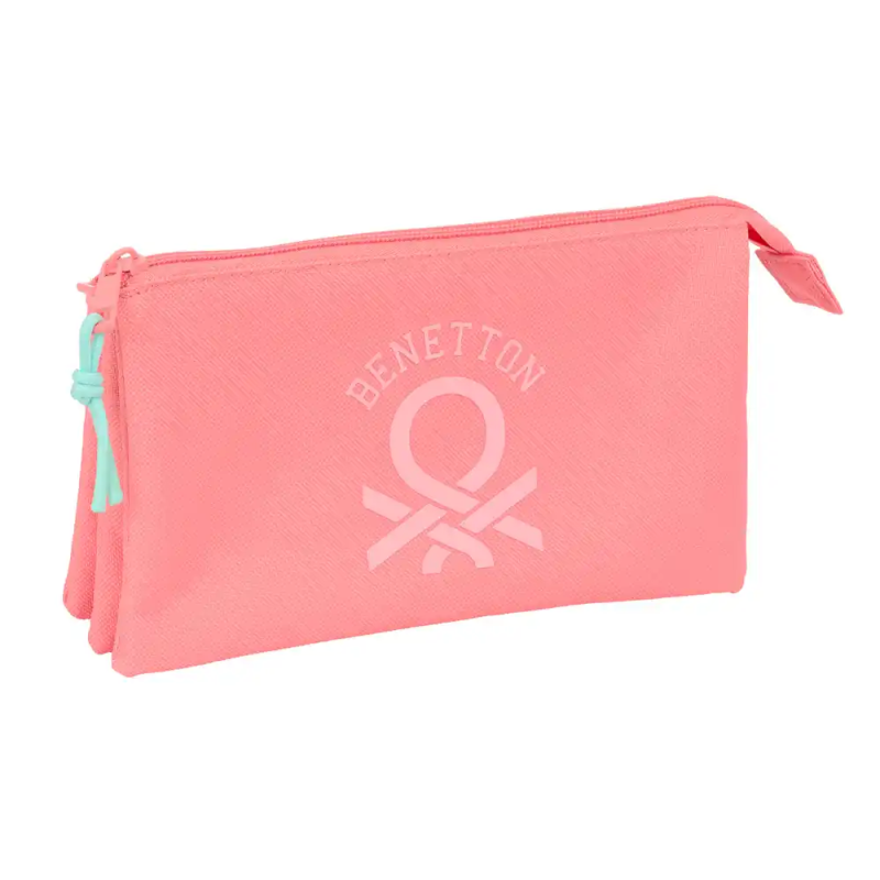 Bolso escolar portatodo safta triple benetton basics 120x220x30 mm