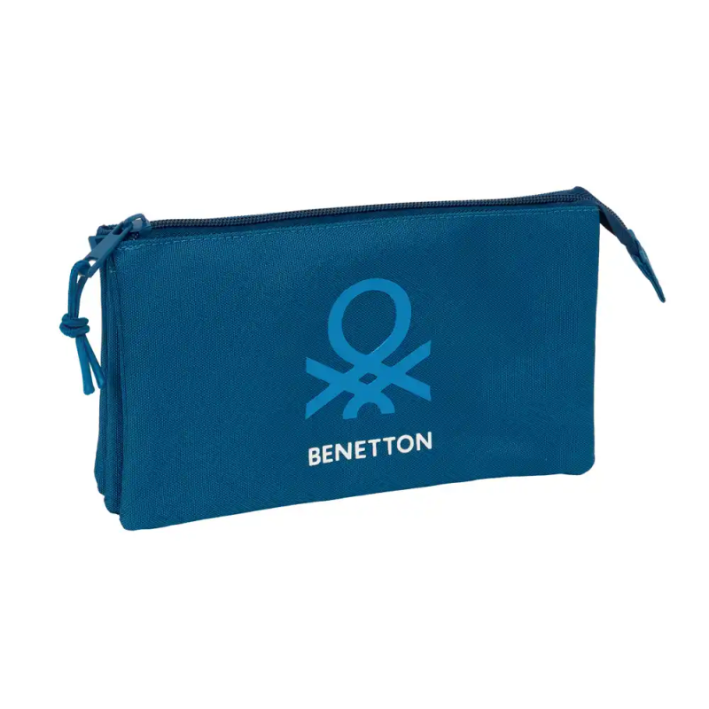 Bolso escolar portatodo safta triple benetton basics 120x220x30 mm