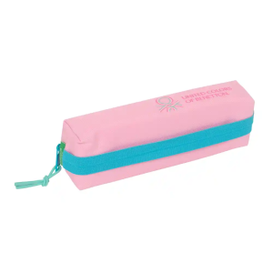 Bolso escolar portatodo safta rectangular con goma elastica benetton dolce 40x220x70 mm