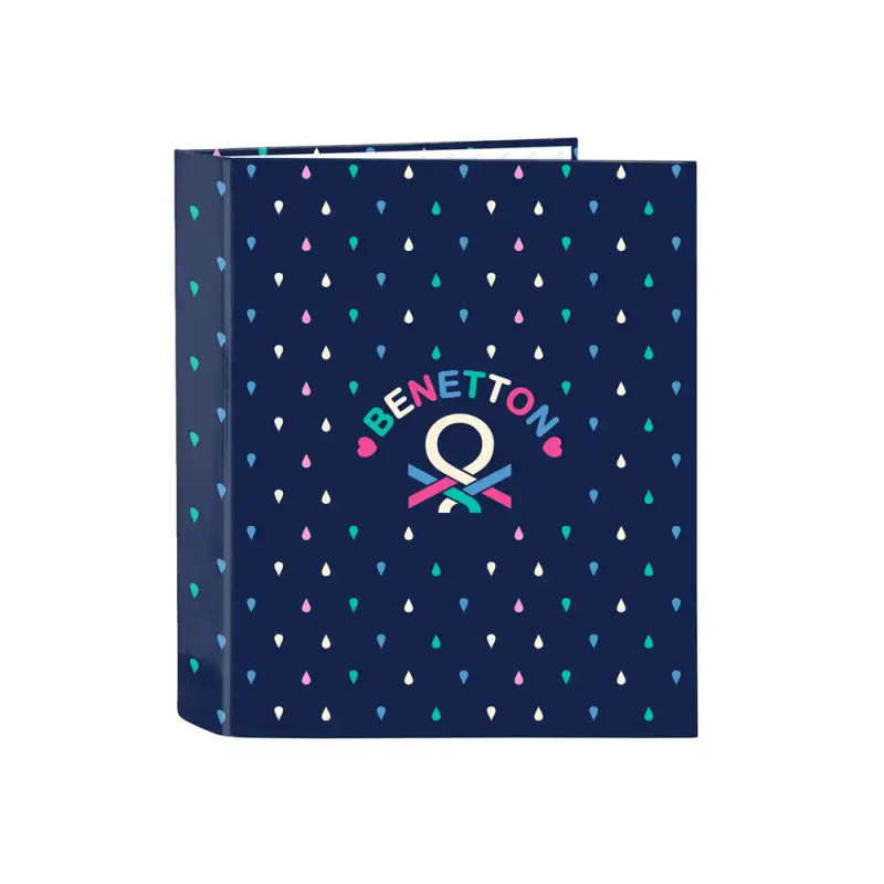Carpeta carton folio 4 anillas safta lomo ancho benetton drop