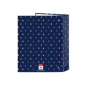 Carpeta carton folio 4 anillas safta lomo ancho benetton drop