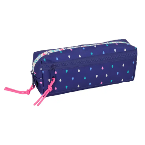 Bolso escolar portatodo safta triple pequeño con goma elastica benetton drop 85x220x60 mm