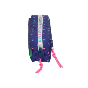 Bolso escolar portatodo safta triple pequeño con goma elastica benetton drop 85x220x60 mm