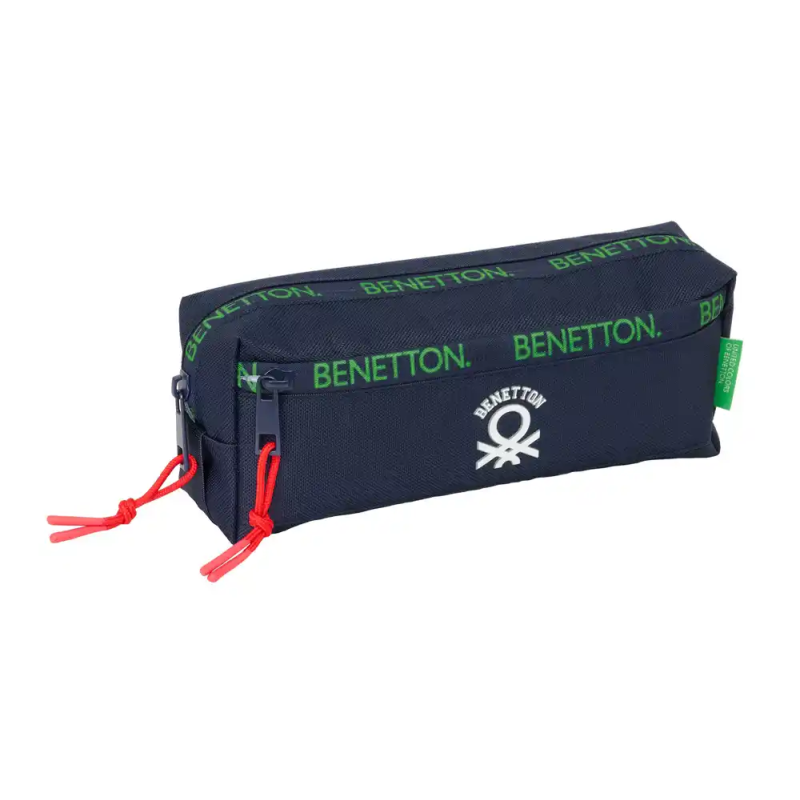 Bolso escolar portatodo safta triple pequeño con goma elastica benetton together 85x220x60 mm