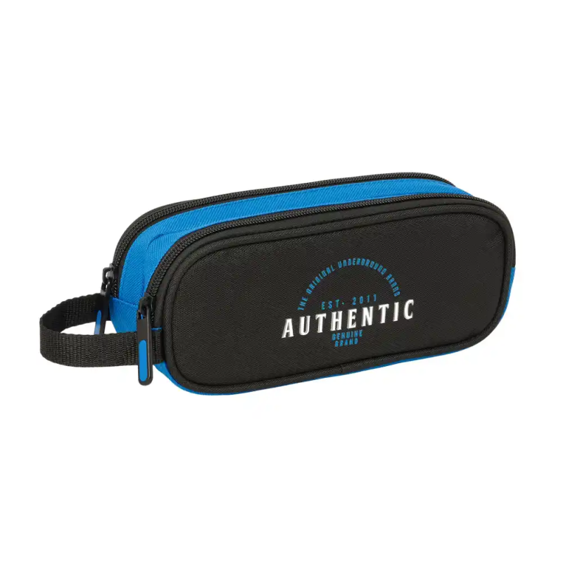 Bolso escolar portatodo safta doble blackfit chico underground 80x210x60 mm