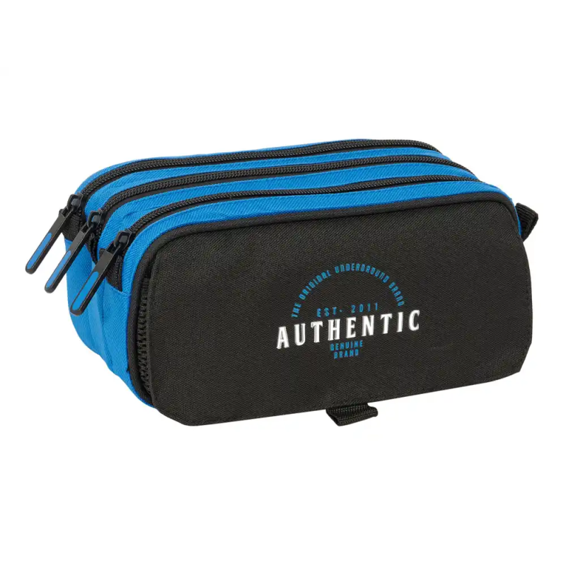 Bolso escolar portatodo safta triple big blackfit chico underground 100x215x80 mm