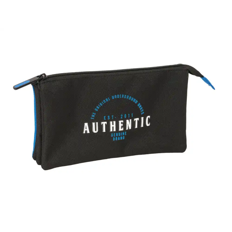 Bolso escolar portatodo safta triple blackfit chico underground 120x220x30 mm