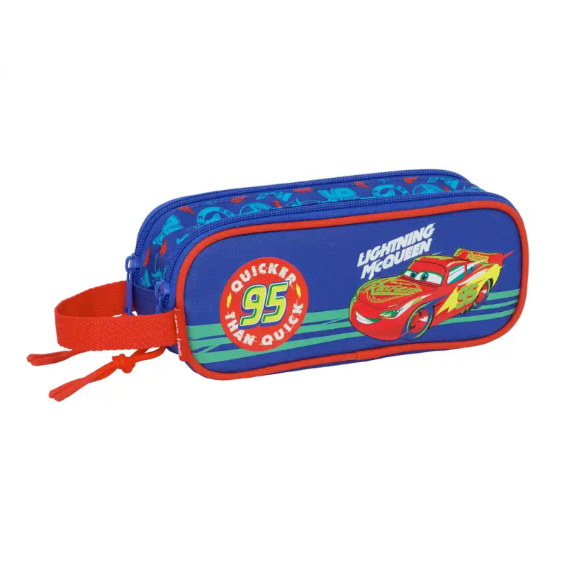 Bolso escolar portatodo safta doble cremallera cars 80x210x60 mm