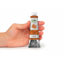 Pintura gouache/tempera liderpapel tubo de aluminio de 60 ml color naranja permanente