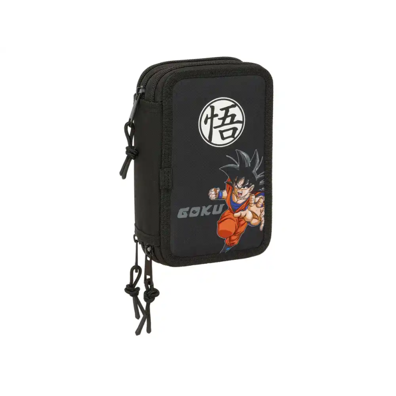 Plumier escolar safta triple cremallera 37 piezas dragon ball 195x125x55 mm
