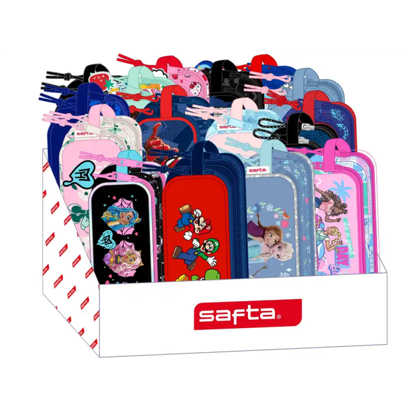 Bolso escolar portatodo safta doble expositor 235x315x230 mm