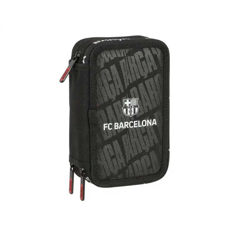 Plumier escolar safta triple cremallera 37 piezas f.c. barcelona 195x125x55 mm