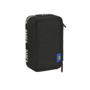 Plumier escolar safta triple cremallera 37 piezas f.c. barcelona 195x125x55 mm