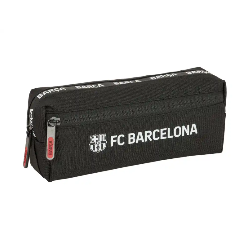 Bolso escolar portatodo safta triple pequeño con goma elastica f.c. barcelona 85x220x60 mm