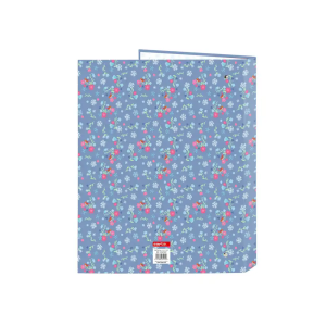 Carpeta carton folio 4 anillas mixtas safta frozen 330x265x40 mm